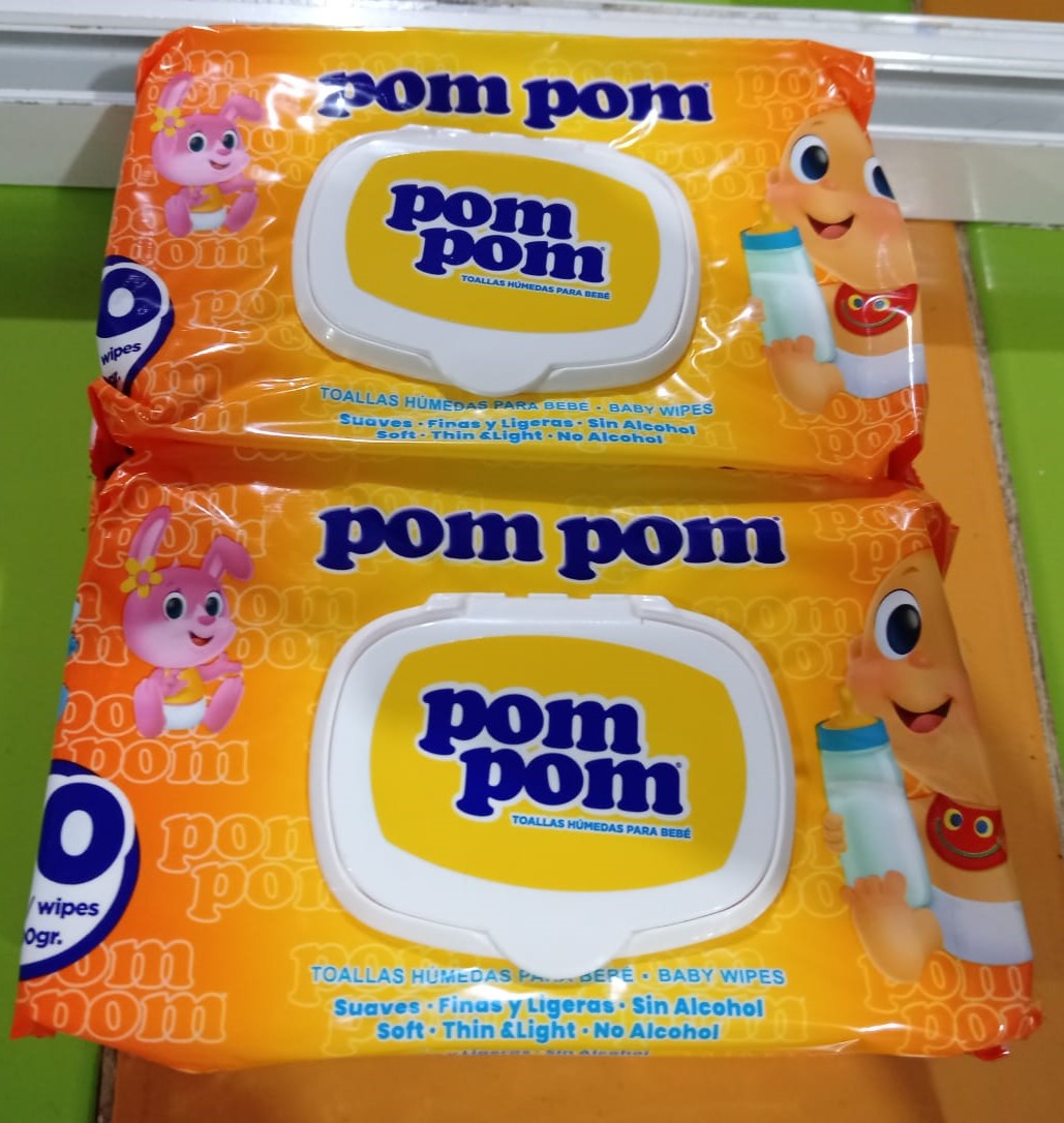 PAQ TOALLITAS HUMEDAS POM POM PEQUE&Ntilde;A 80UN