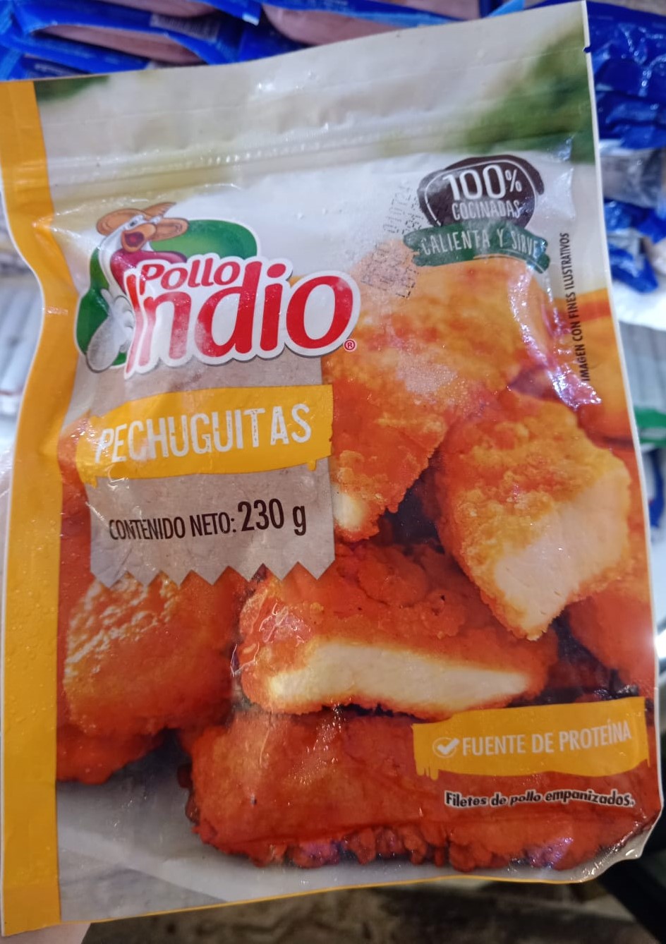 PECHUGITAS EMPANIZADAS 230GR POLLO INDIO