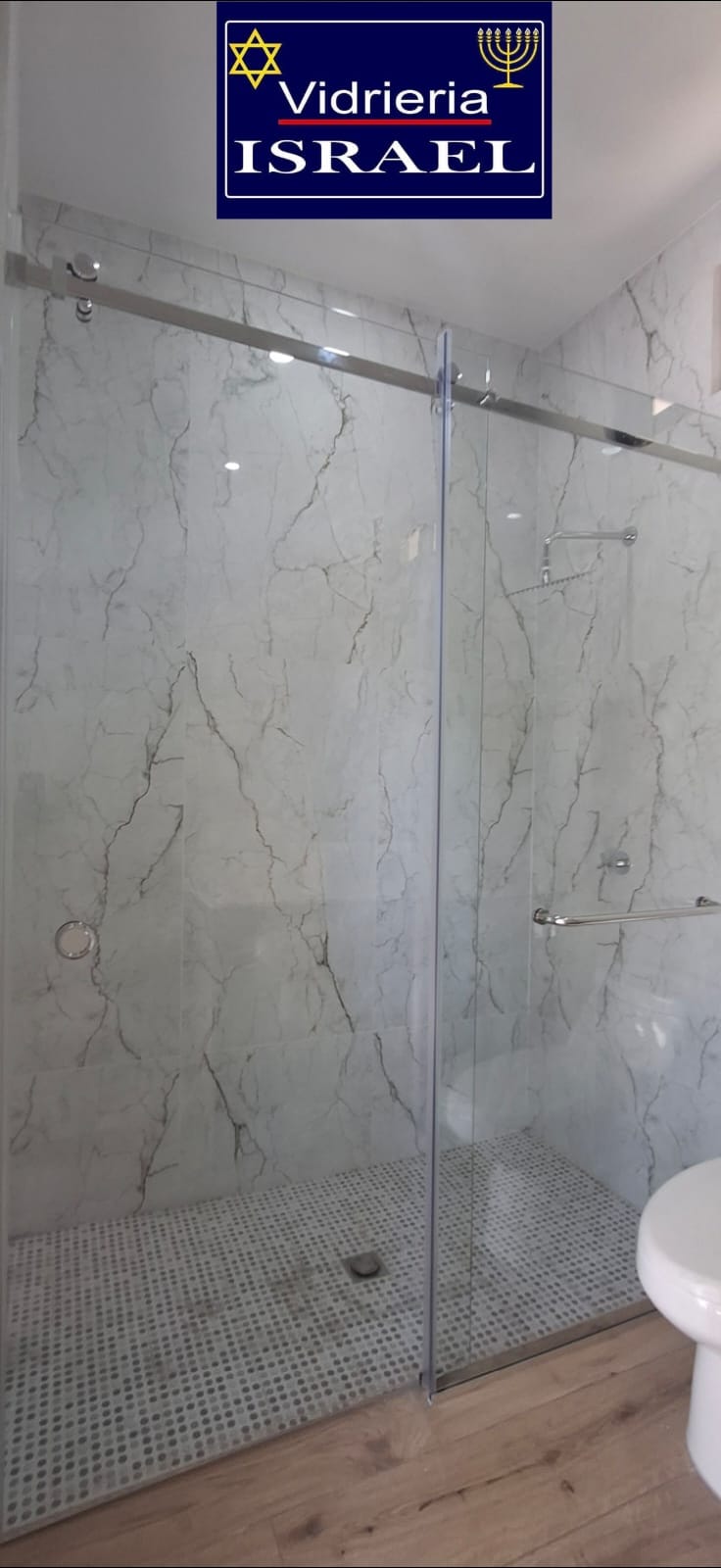 PUERTA CORREDIZA VIDRIO TEMPLADO EURO PARA BAÑO