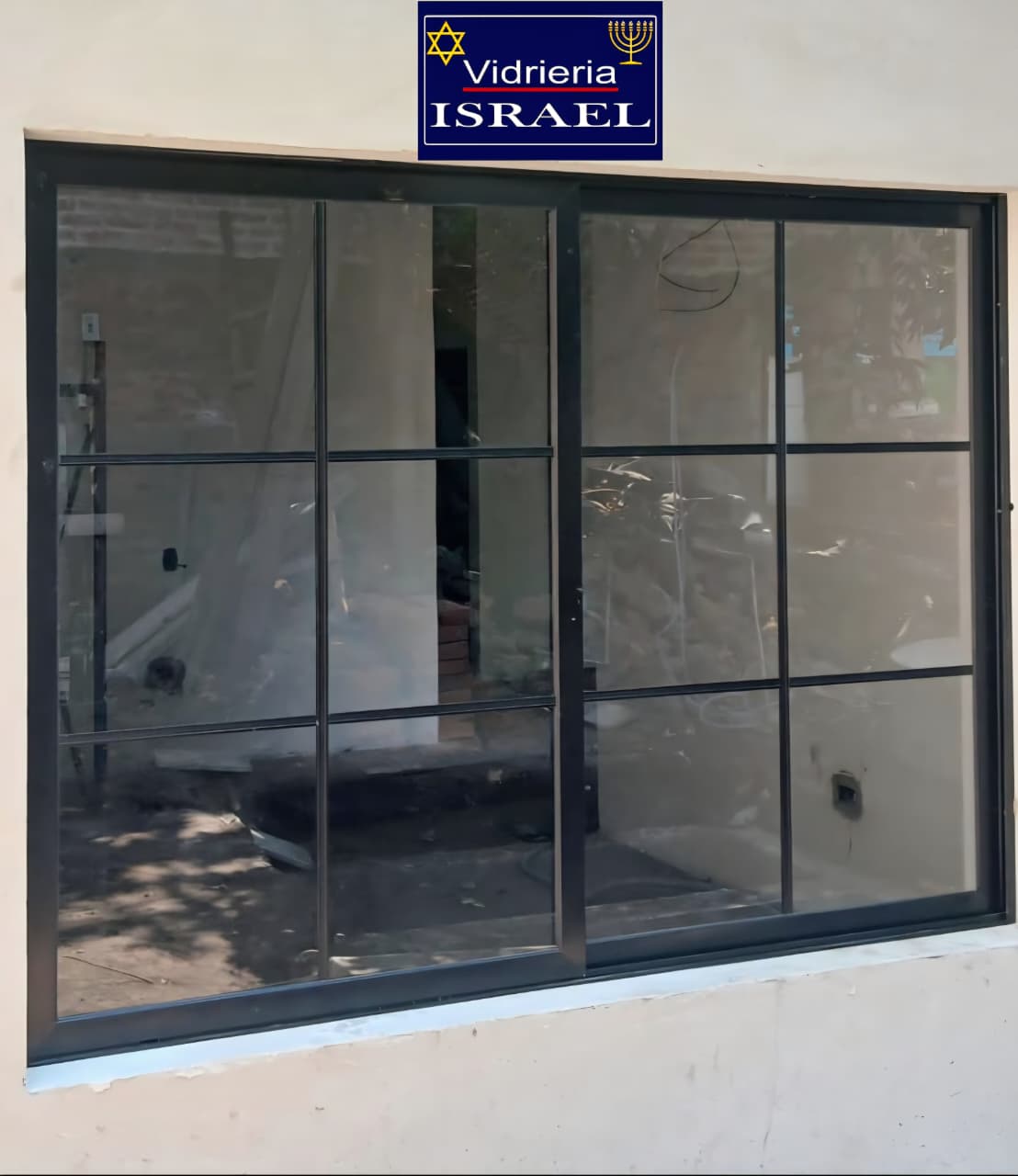 VENTANA BILBAO ALUMINIO NEGRO VIDRIO TRANSPARENTE